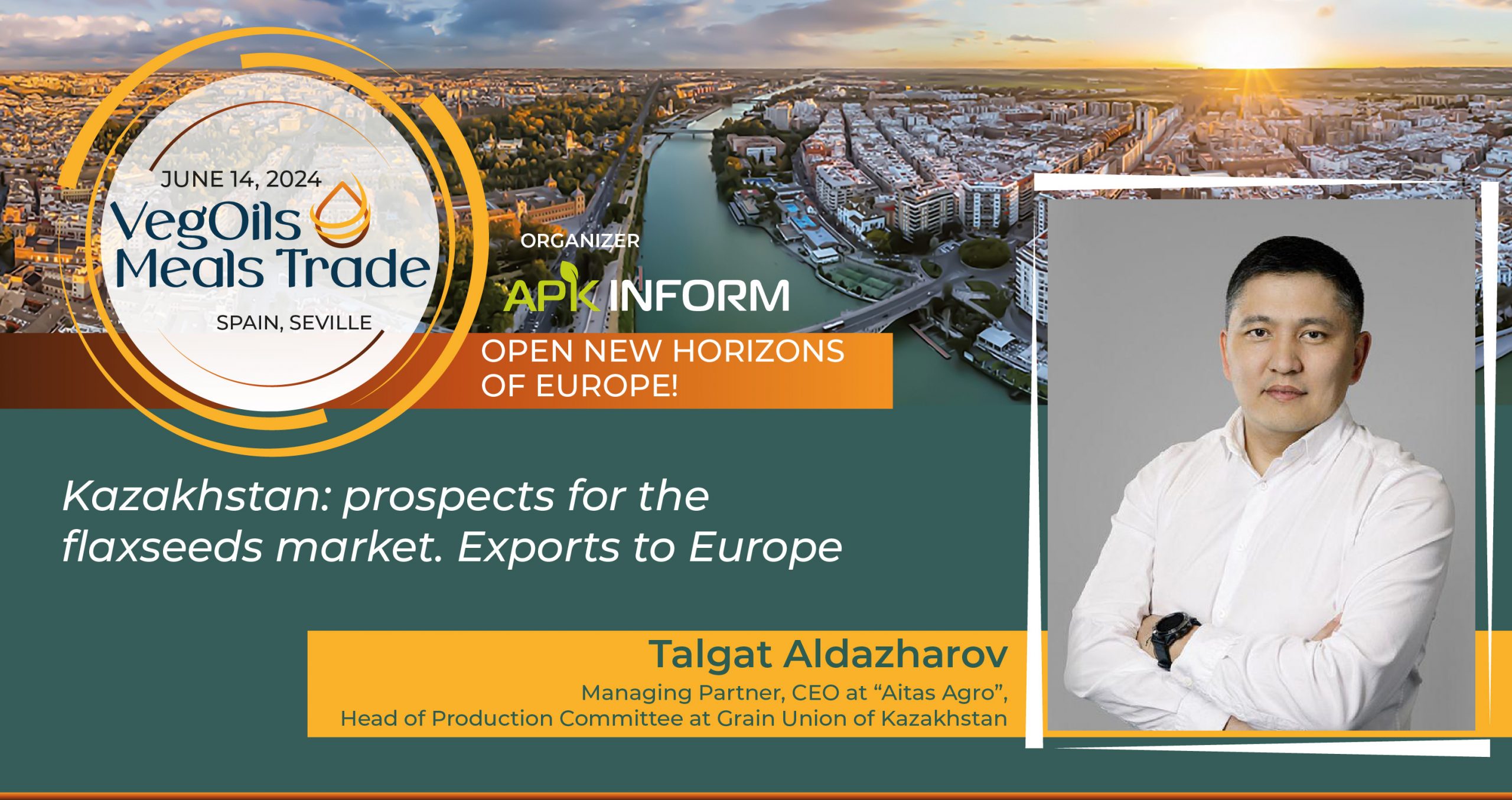 Ви зараз переглядаєте На VegOils&Meals Trade обговоримо перспективи ринку насіння льону та експорт олійної з Казахстану до ЄС