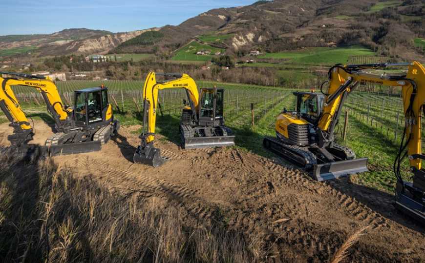 Ви зараз переглядаєте New Holland представив нові екскаватори середньої потужності на виставці EIMA 2024