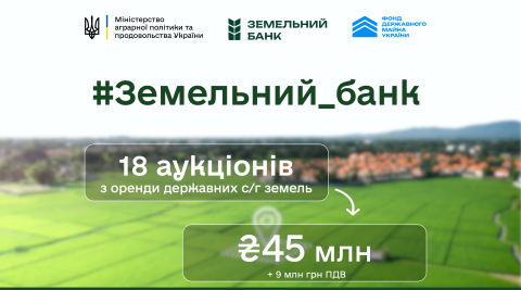 Ви зараз переглядаєте Протягом тижня в рамках проєкту «Земельний банк» відбулося 18 аукціонів на суму 45 млн грн