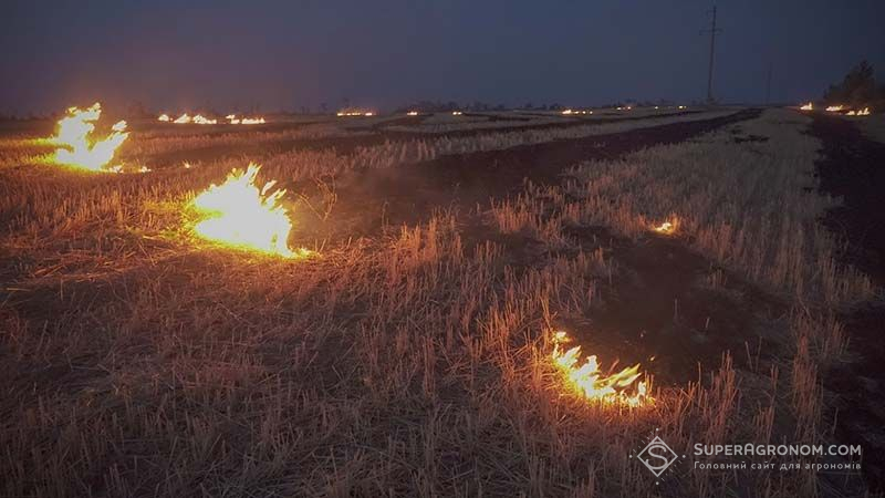 Ви зараз переглядаєте 8 тисяч підпалів стерні виявлено в Україні лише за березень — дані супутникових знімків