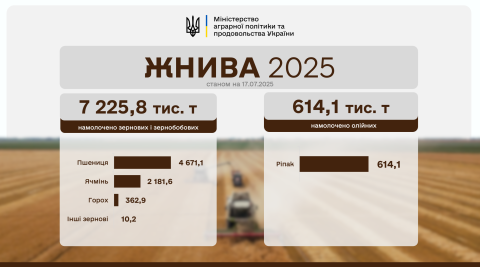 Ви зараз переглядаєте Українські аграрії зібрали понад 7,2 млн зернових та зернобобових культур