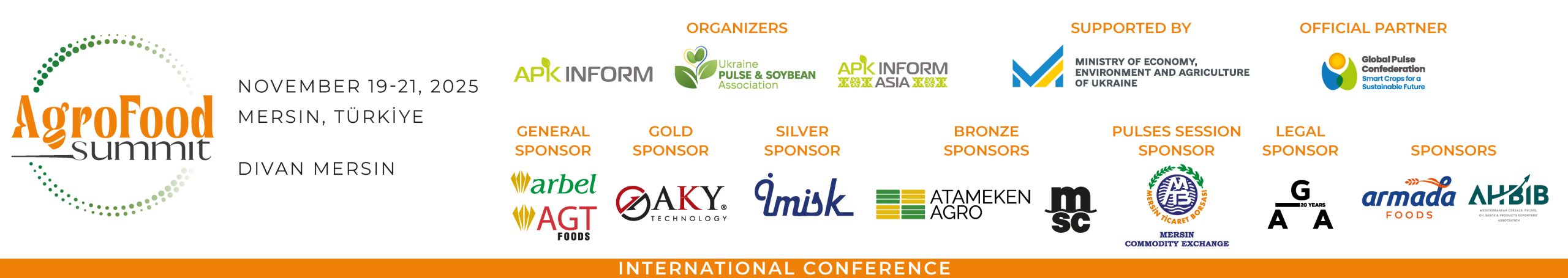 Ви зараз переглядаєте AgroFood Summit 2025 у турецькому Мерсіні стартує за місяць – встигніть приєднатися до лідерів ринку!