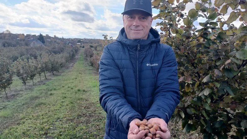 Ви зараз переглядаєте Волинський фермер отримав грант на переробку фундука після високого врожаю