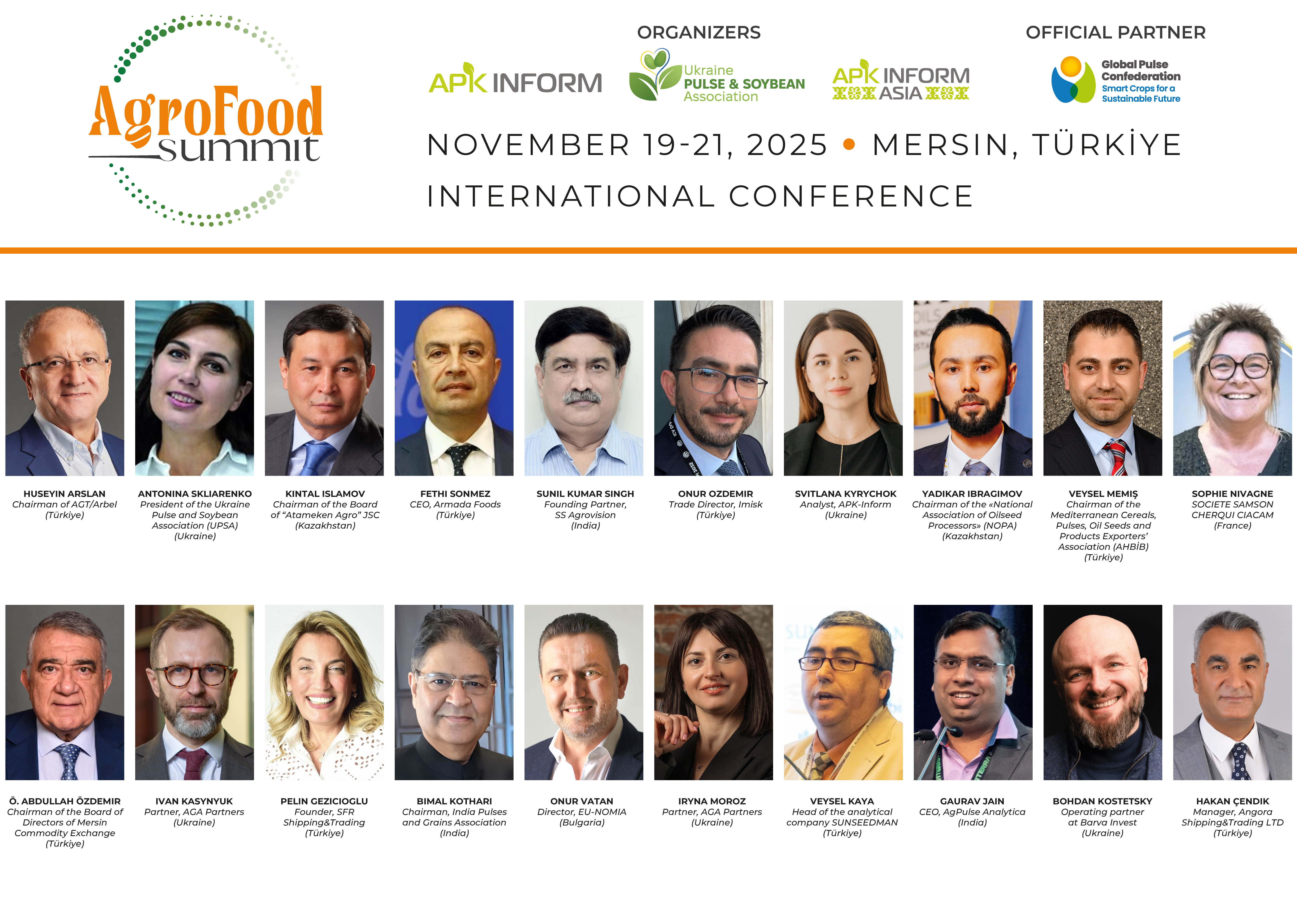 На AgroFood Summit 2025 у Туреччині виступлять топспікери аграрного ринку0