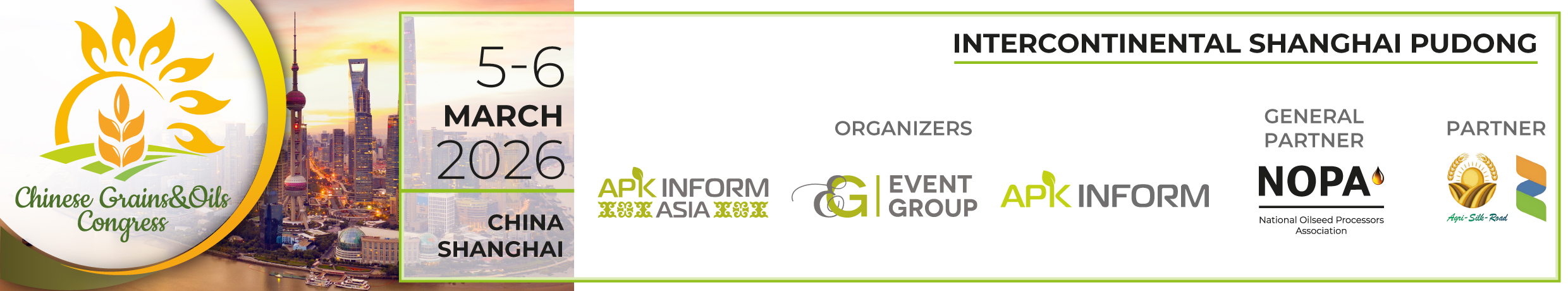 Ви зараз переглядаєте Chinese Grains&Oils Congress у Шанхаї 5-6 березня: на вістрі трендів глобального ринку зернових та олійних