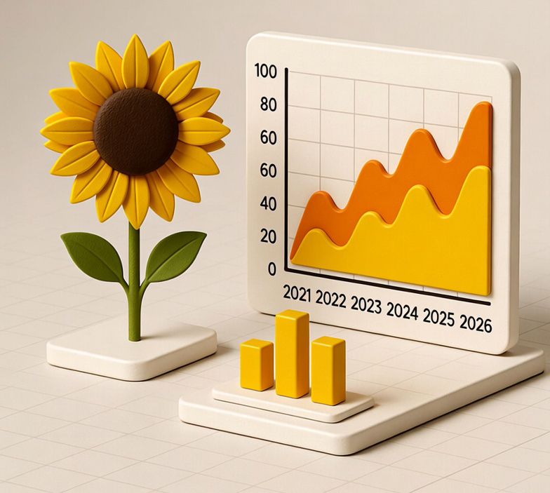 Ви зараз переглядаєте Прогноз ціни на соняшник у 2026 році: аналітичний огляд