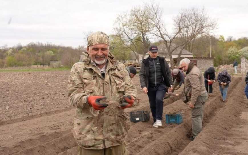 Ви зараз переглядаєте На Черкащині ветерани ЗСУ навчалися вирощувати спаржу