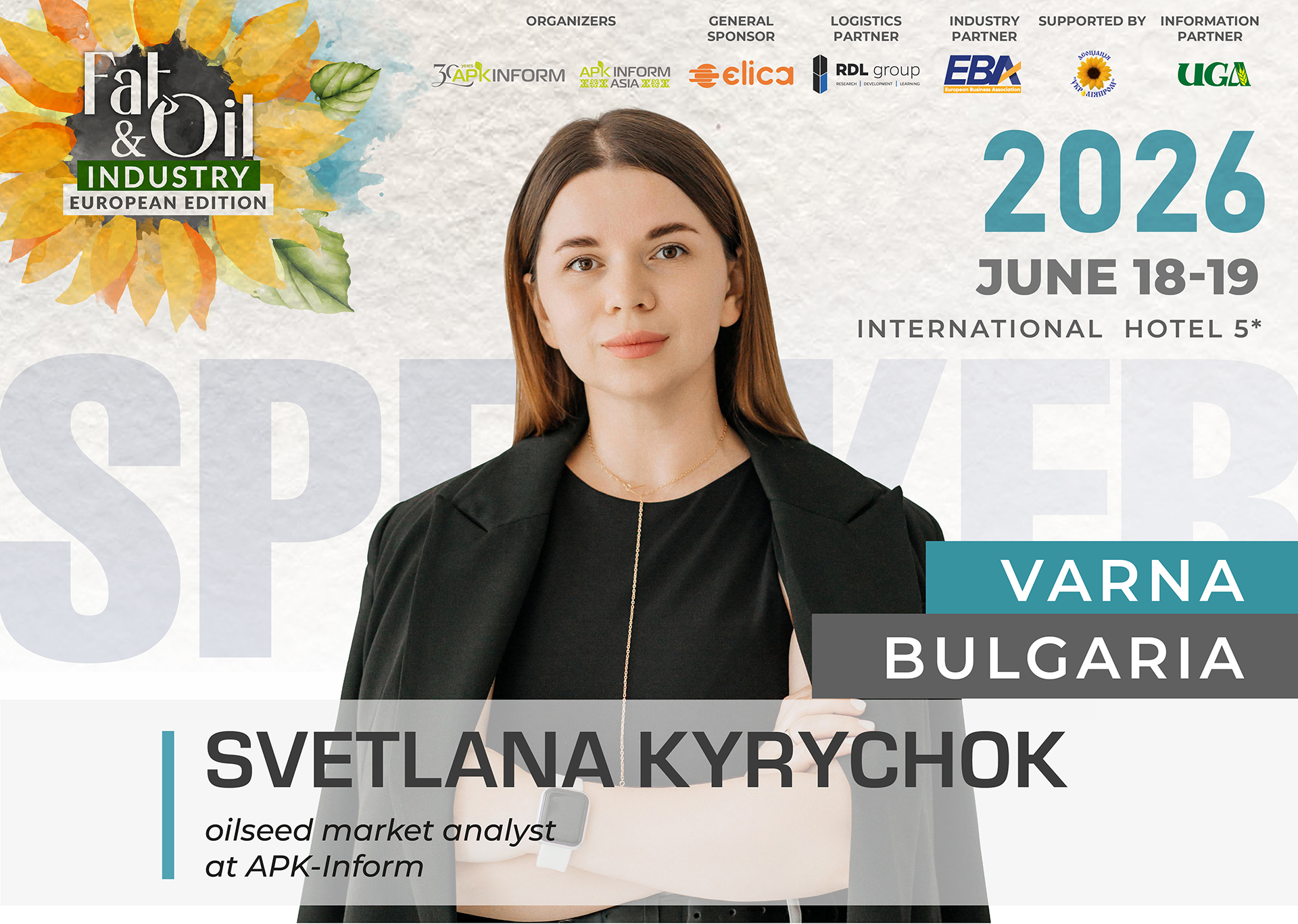 Ви зараз переглядаєте Чи зможе Україна посили свої позиції на європейському ринку олії в наступному сезоні? Поговоримо на Fat & Oil Industry 2026 European Edition у Варні!