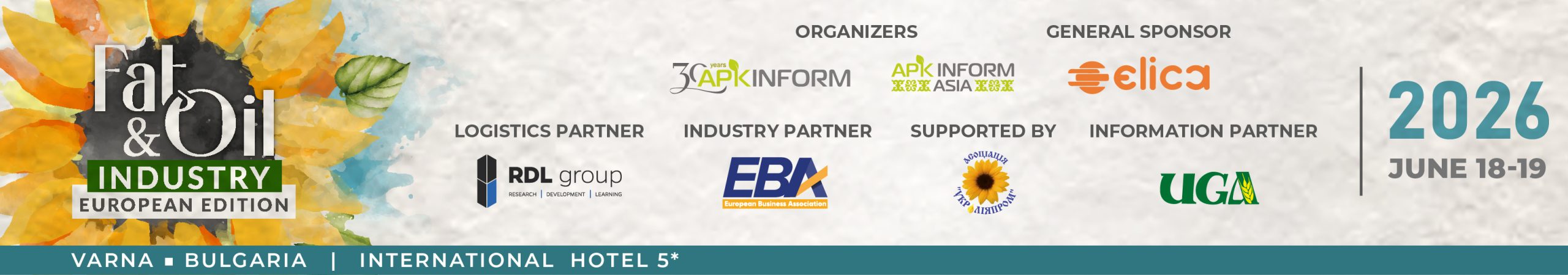 Ви зараз переглядаєте До старту Fat & Oil Industry 2026 European Edition лишилося менше двох місяців