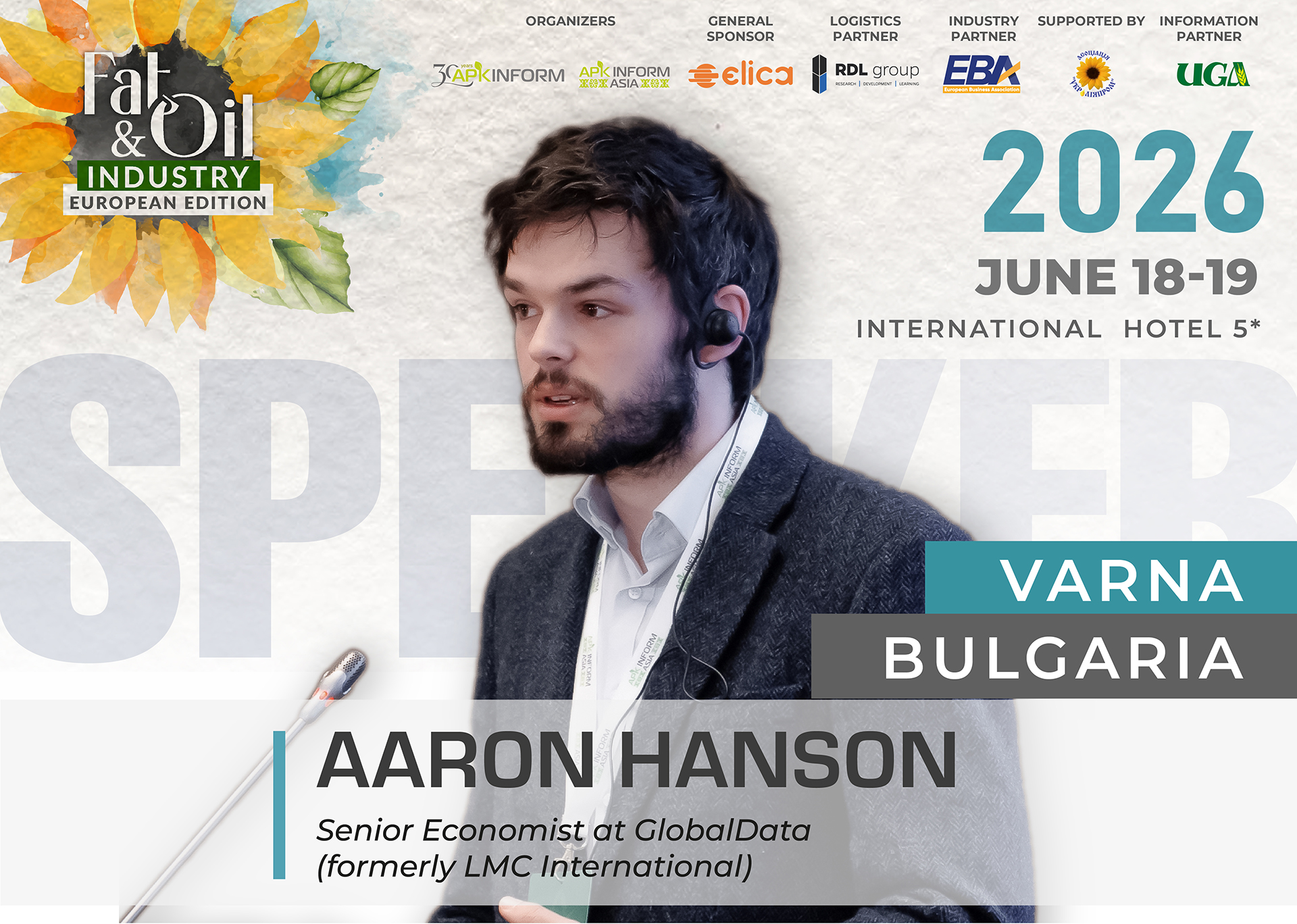 Ви зараз переглядаєте Тенденції та перспективи ринку олійних у ЄС – у фокусі конференції «Fat & Oil Industry 2026 European Edition»