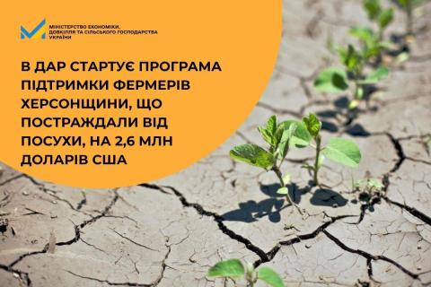 Ви зараз переглядаєте У ДАР стартував прийом заявок на програму підтримки фермерів Херсонщини, які постраждали від посухи, на $2,6 млн