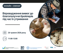 Ви зараз переглядаєте 26 травня відбудеться онлайн-семінар щодо впровадження вимог до благополуччя бройлерів