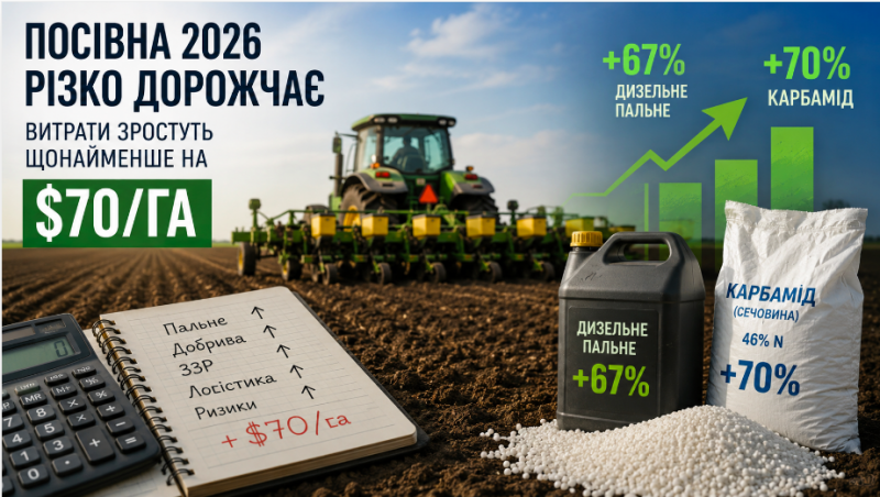 Ви зараз переглядаєте Посівна 2026: зростання цін на ресурси створює ризики для аграріїв