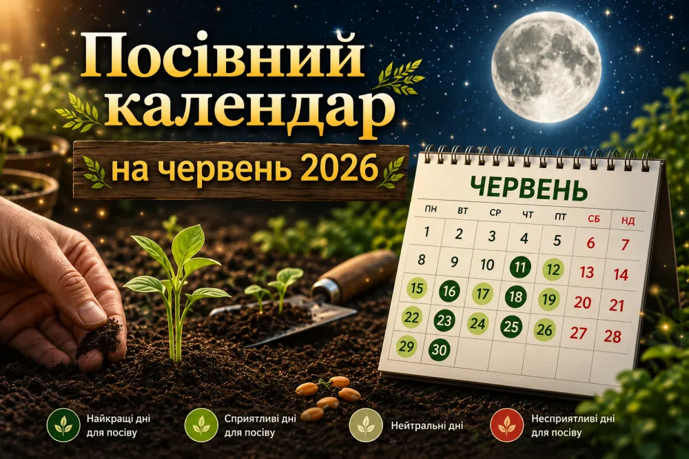 Ви зараз переглядаєте Посівний календар на червень 2026 року: найкращі дні для посадки