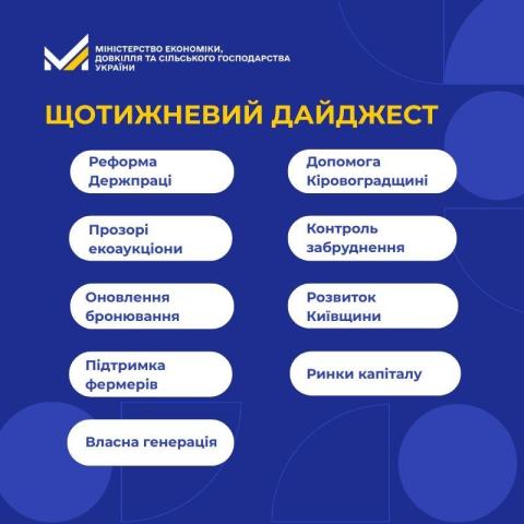 Ви зараз переглядаєте Щотижневий дайджест: у ДАР стартував прийом заявок на безвідсоткові кредити до 1 млн грн для фермерів