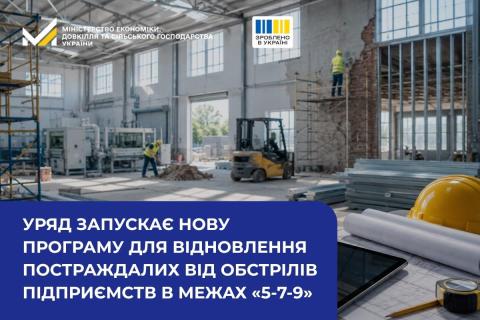 Ви зараз переглядаєте Уряд запускає нову програму кредитування для відновлення постраждалих від обстрілів підприємств у межах «5-7-9%»