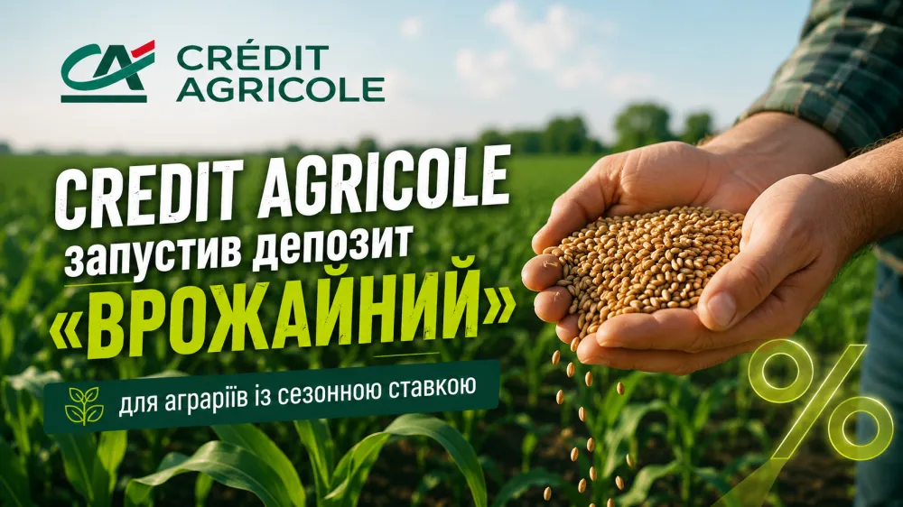 Ви зараз переглядаєте Credit Agricole запустив депозит «Врожайний» для аграріїв із сезонною ставкою