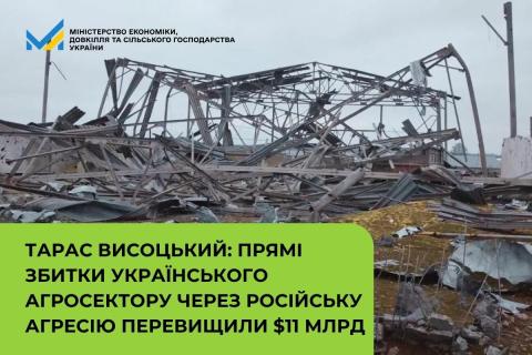 Ви зараз переглядаєте Тарас Висоцький: прямі збитки українського агросектору через російську агресію перевищили $11 млрд