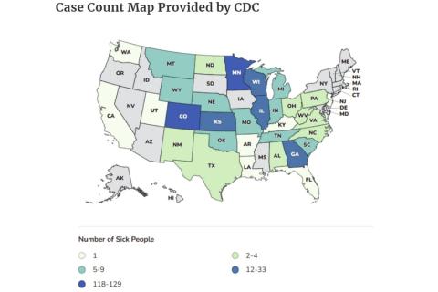 Ви зараз переглядаєте У США розширили відкликання халапеньйо: спалах Salmonella Javiana охопив 32 штати
