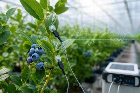 Ви зараз переглядаєте Електричні сигнали в ягідних культур можуть підказувати стрес і відновлення після нестачі води