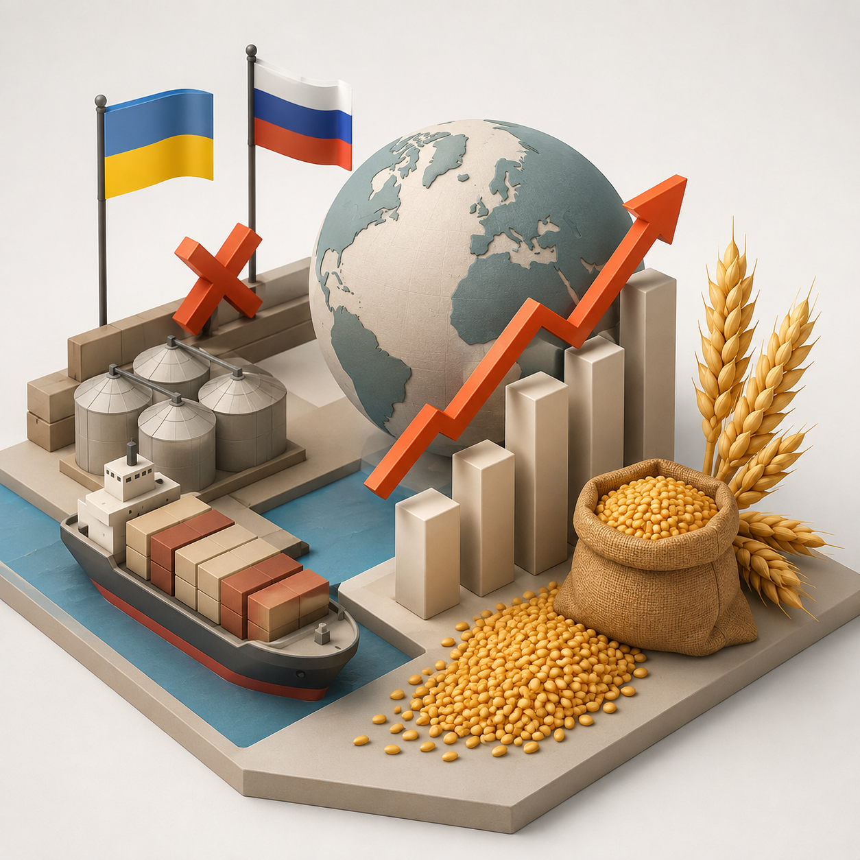 Ви зараз переглядаєте Світові ціни на зерно злетіли до трирічного максимуму: як зупинка експорту з України та РФ змінює глобальний ринок