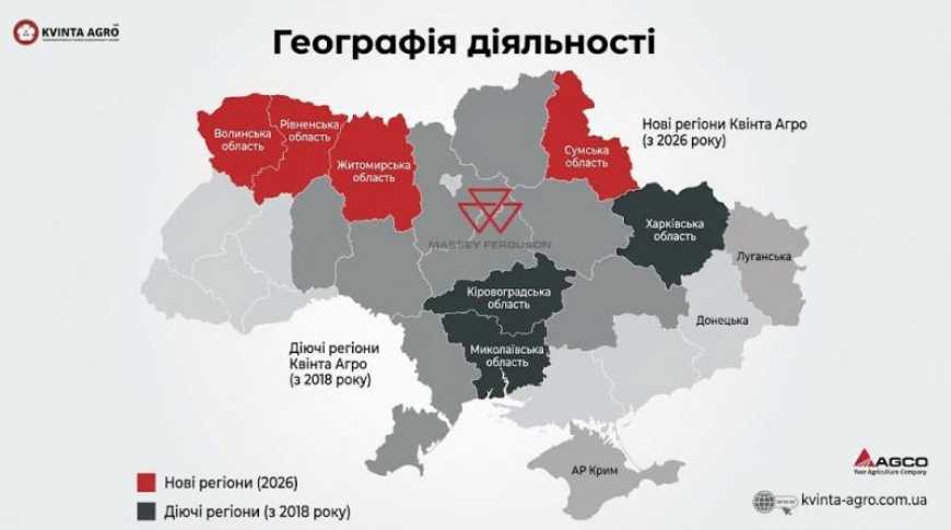 Ви зараз переглядаєте Завершення перехідного періоду та старт діяльності ТОВ «Квінта Агро» як офіційного дилера Massey Ferguson у нових областях